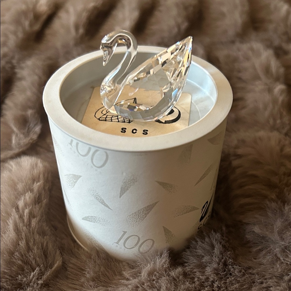 Swarovski Crystal Swan Figurine